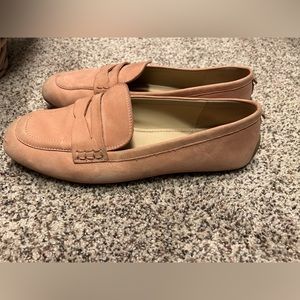 Sam Edelman “Tucker” suede penny loafers. Used good condition. Size 9.5M Pink